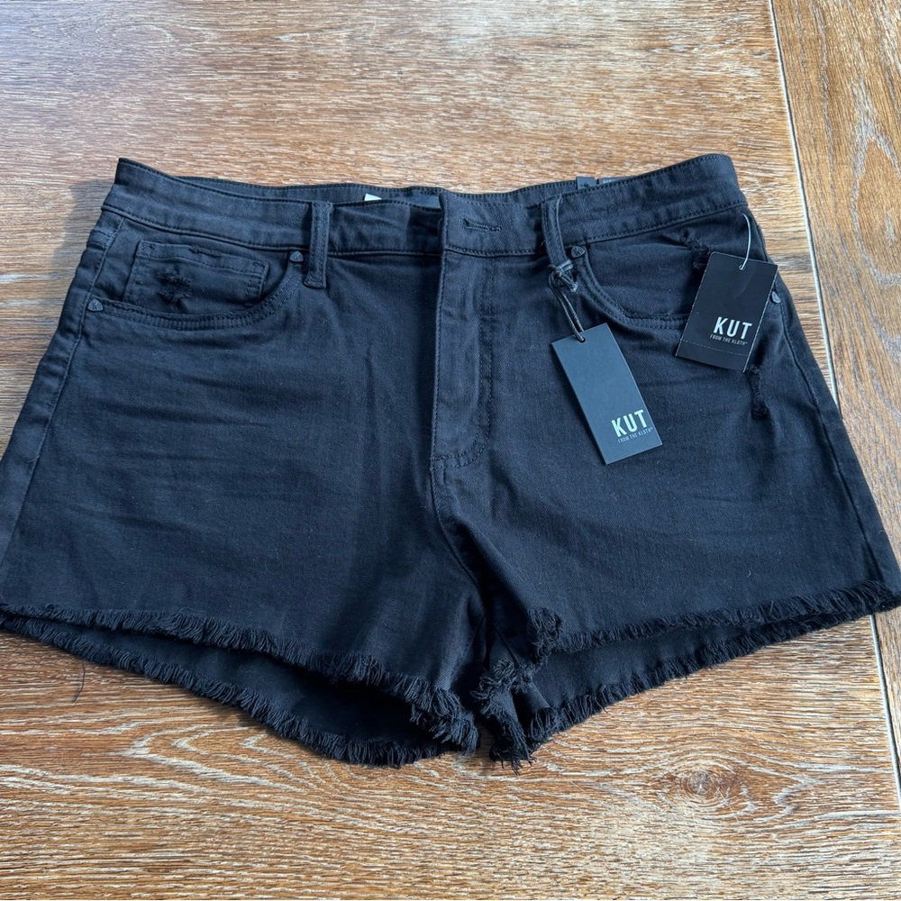 Kut from the Kloth Women's Black Jean Shorts